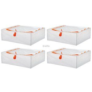 IKEA 4 PARKLA Storage cases, 22 x 19 x 7 "